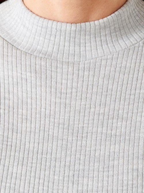 T-shirt Thermolactyl  col montant, côtes molletonnées  - Damart - Kiabi