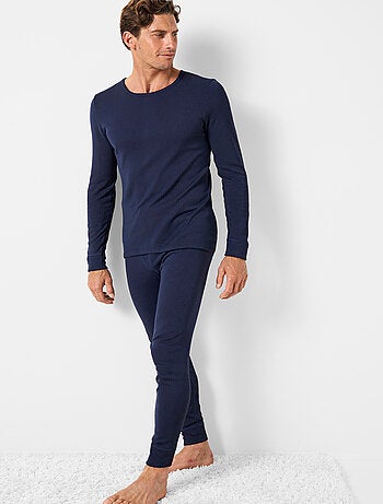 T-shirt Thermolactyl col rond, côtes molletonnées - Damart