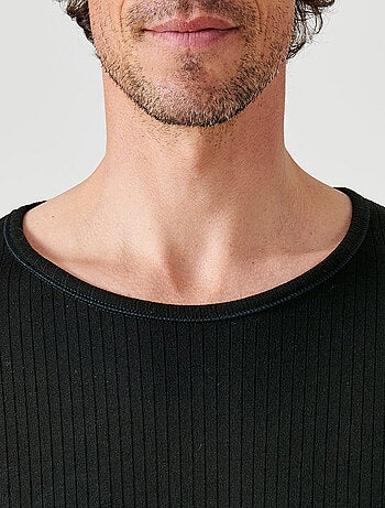 T-shirt Thermolactyl col rond, côtes molletonnées - Damart