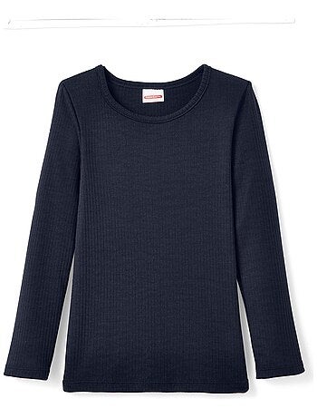 T-shirt Thermolactyl col rond, côtes molletonnées thermique - Damart