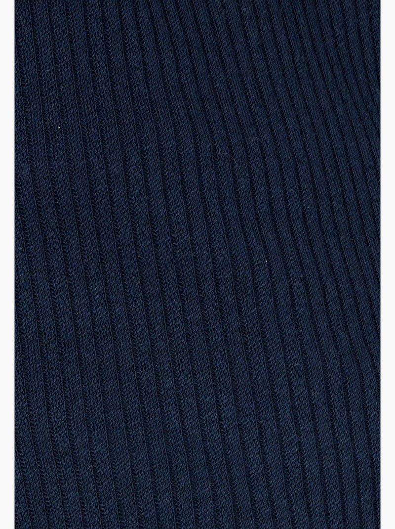 T-shirt Thermolactyl col rond, côtes molletonnées  thermique - Damart Bleu marine - Kiabi