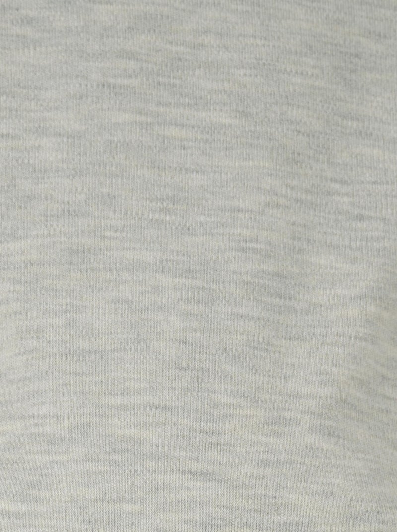 T-shirt Thermolactyl col rond, côtes molletonnées  thermique - Damart Gris chiné - Kiabi