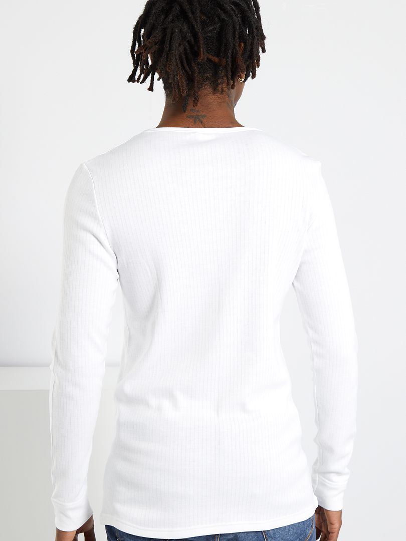 T-shirt Thermolactyl 'Damart' - blanc - Kiabi - 12.00€