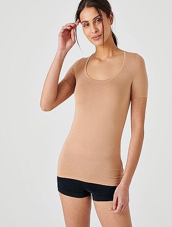 T-shirt Thermolactyl invisible manches courtes thermique - Damart