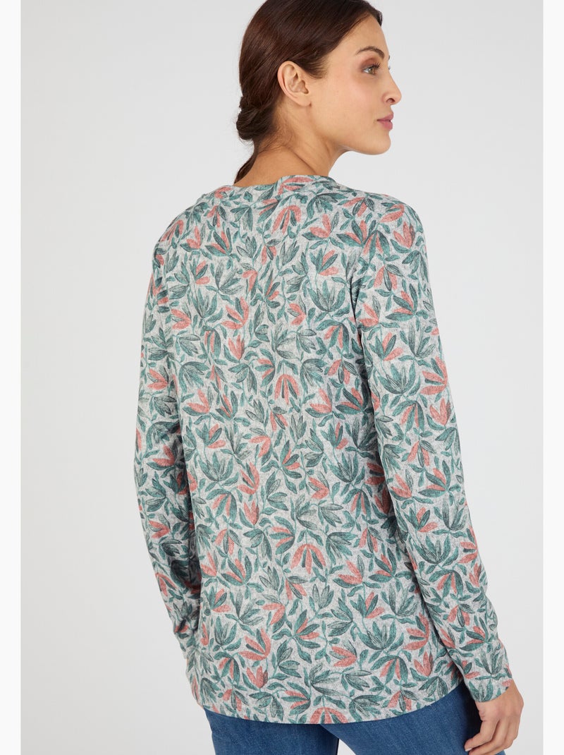 T-shirt Thermolactyl maille chaude  - Damart Corail - Kiabi