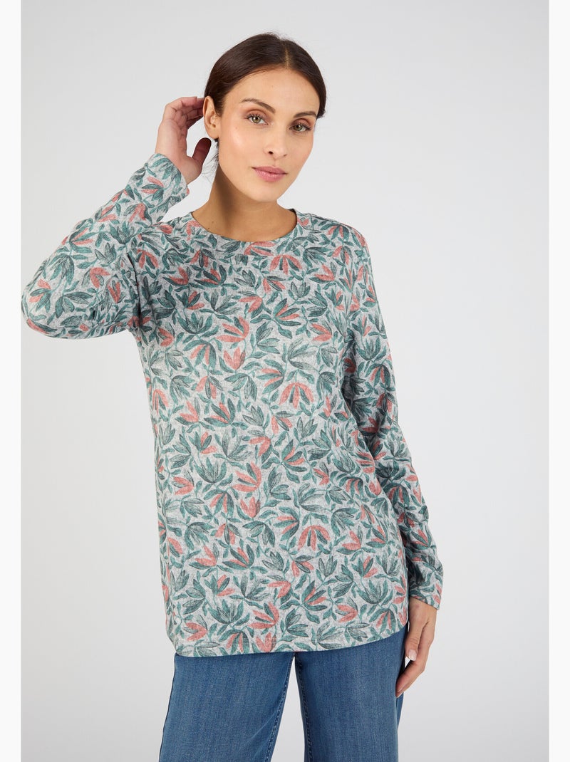 T-shirt Thermolactyl maille chaude  - Damart Corail - Kiabi