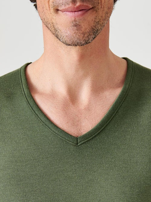 T-shirt Thermolactyl manches courtes maille interlock  thermique - Damart - Kiabi