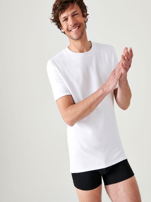 T-shirt Thermolactyl manches courtes, molleton gratté - Damart - Kiabi