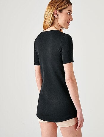 T-shirt Thermolactyl manches courtes, molleton gratté - Damart