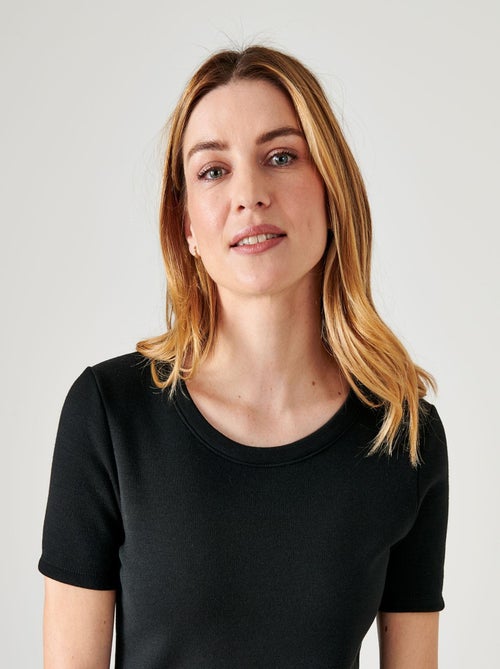 T-shirt Thermolactyl manches courtes, molleton gratté  - Damart - Kiabi