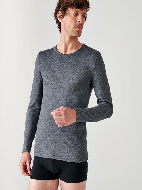 T-shirt Thermolactyl manches longues, double face thermique - Damart - Kiabi