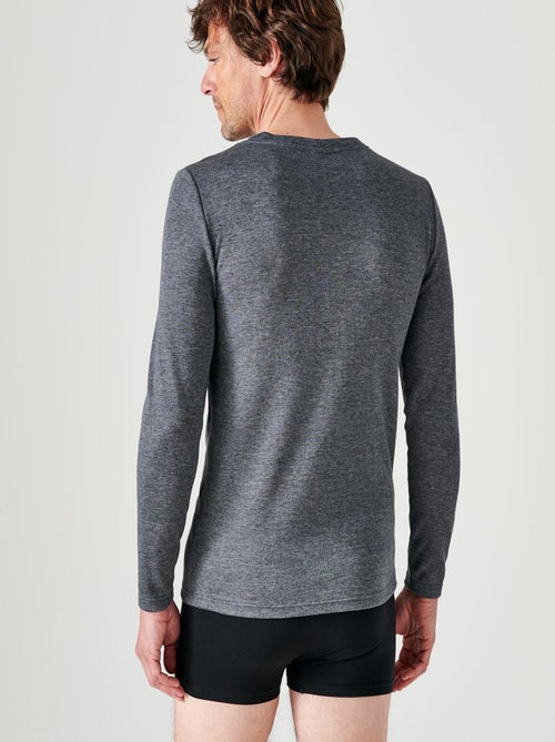 T-shirt Thermolactyl manches longues, double face thermique - Damart - Kiabi