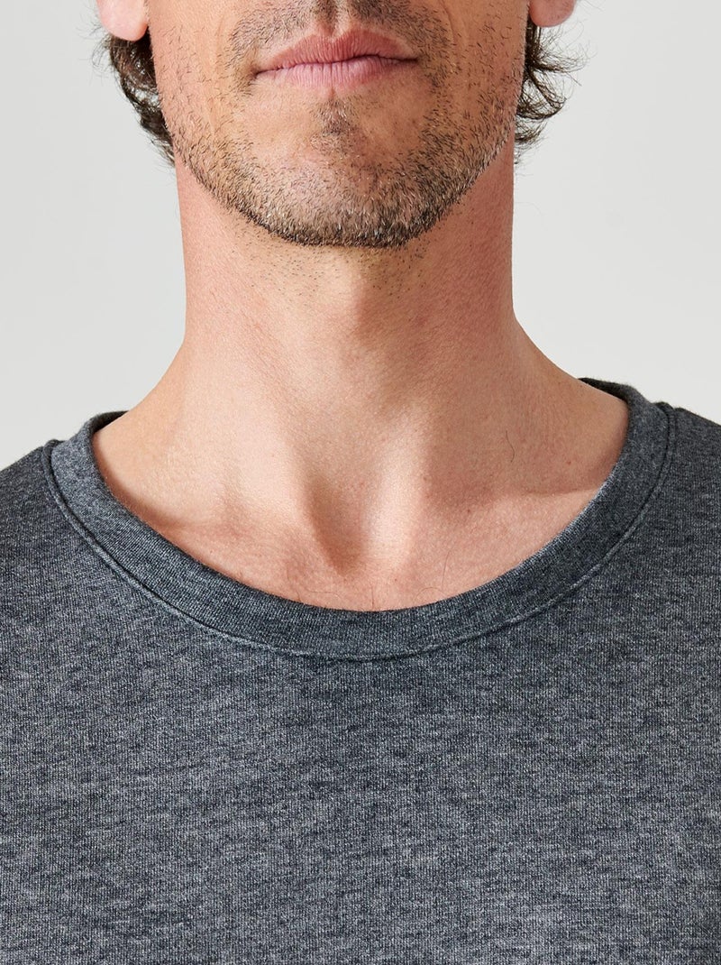 T-shirt Thermolactyl manches longues, double face thermique - Damart Gris - Kiabi