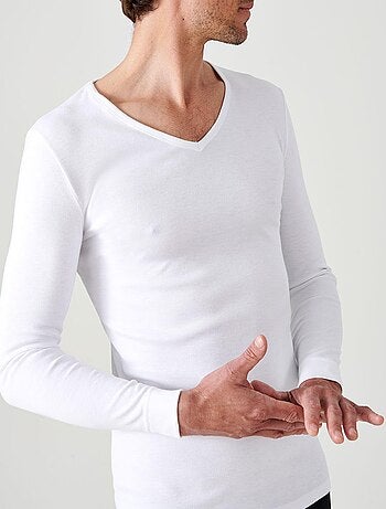 T-shirt Thermolactyl manches longues maille interlock - Damart