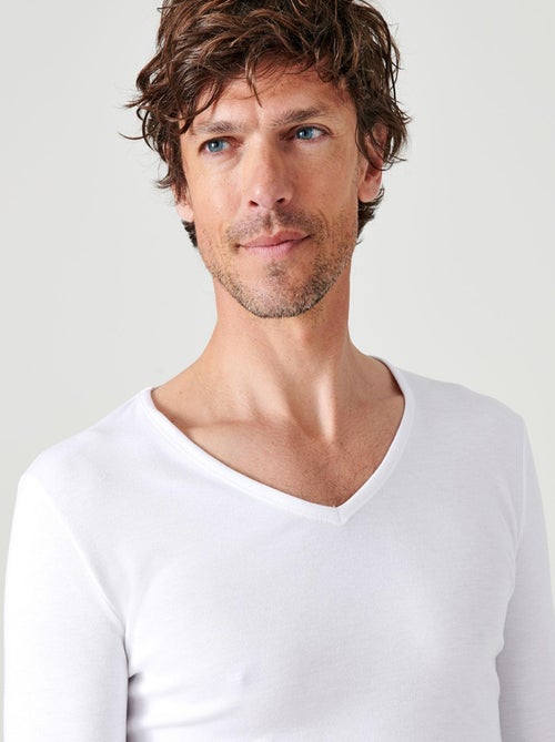 T-shirt Thermolactyl manches longues maille interlock thermique - Damart - Kiabi