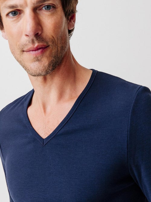 T-shirt Thermolactyl manches longues maille interlock thermique - Damart - Kiabi