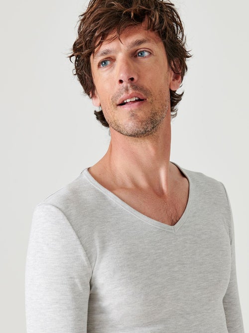 T-shirt Thermolactyl manches longues maille interlock thermique - Damart - Kiabi