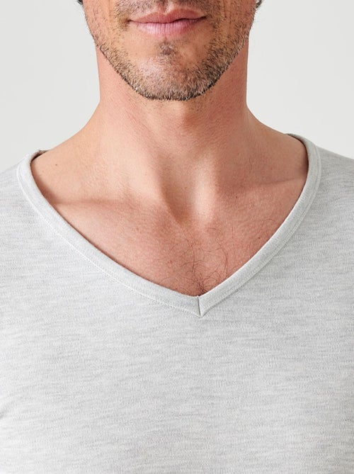 T-shirt Thermolactyl manches longues maille interlock thermique - Damart - Kiabi