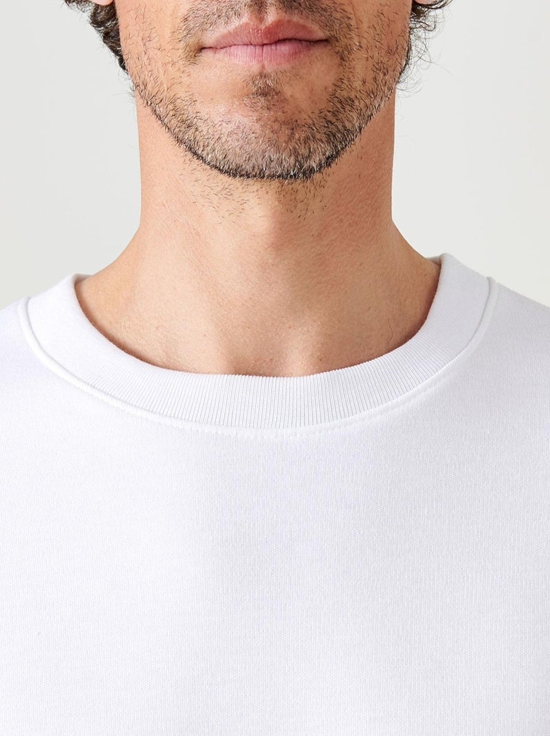 T-shirt Thermolactyl manches longues, molleton gratté thermique - Damart Blanc - Kiabi