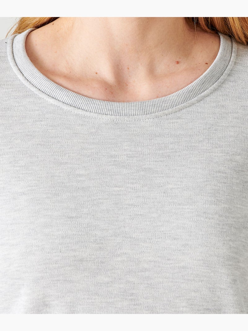 T-shirt Thermolactyl manches longues, molleton gratté thermique - Damart Gris - Kiabi