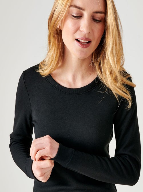 T-shirt Thermolactyl manches longues, molleton gratté thermique - Damart - Kiabi