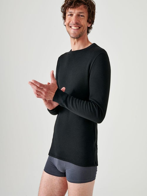 T-shirt Thermolactyl manches longues, molleton gratté thermique - Damart - Kiabi