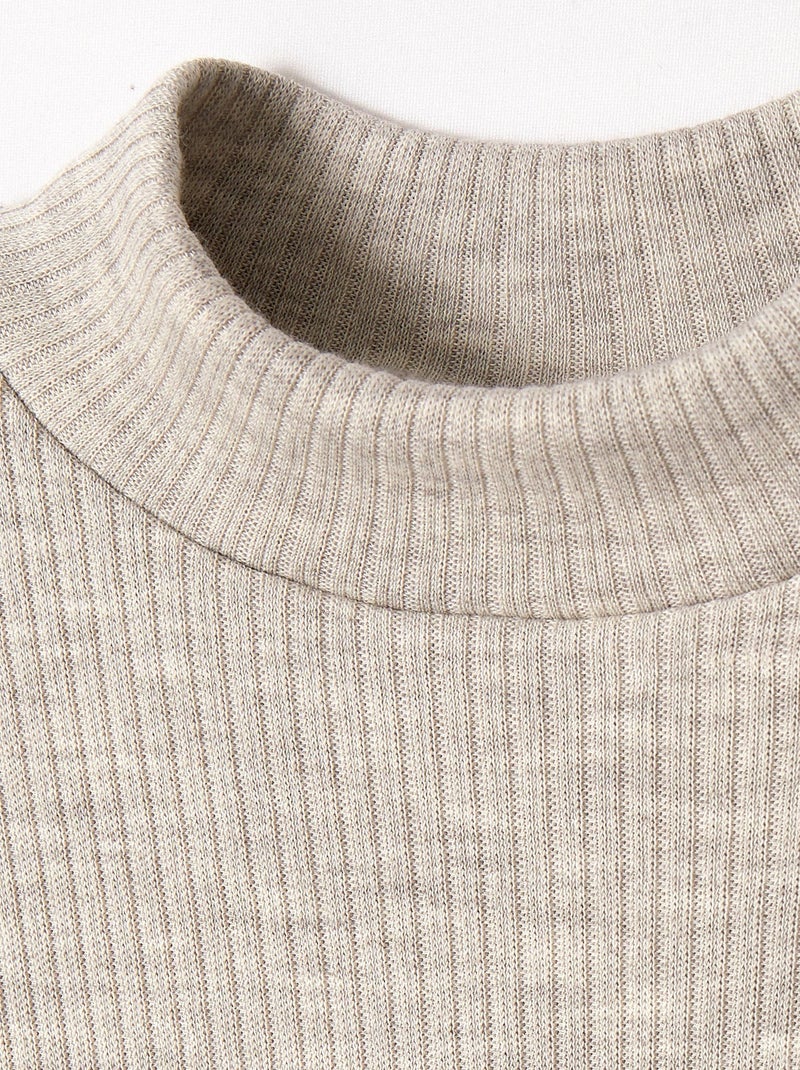 T-shirt Thermolactyl Sensitive, col montant thermique - Damart Gris chiné - Kiabi