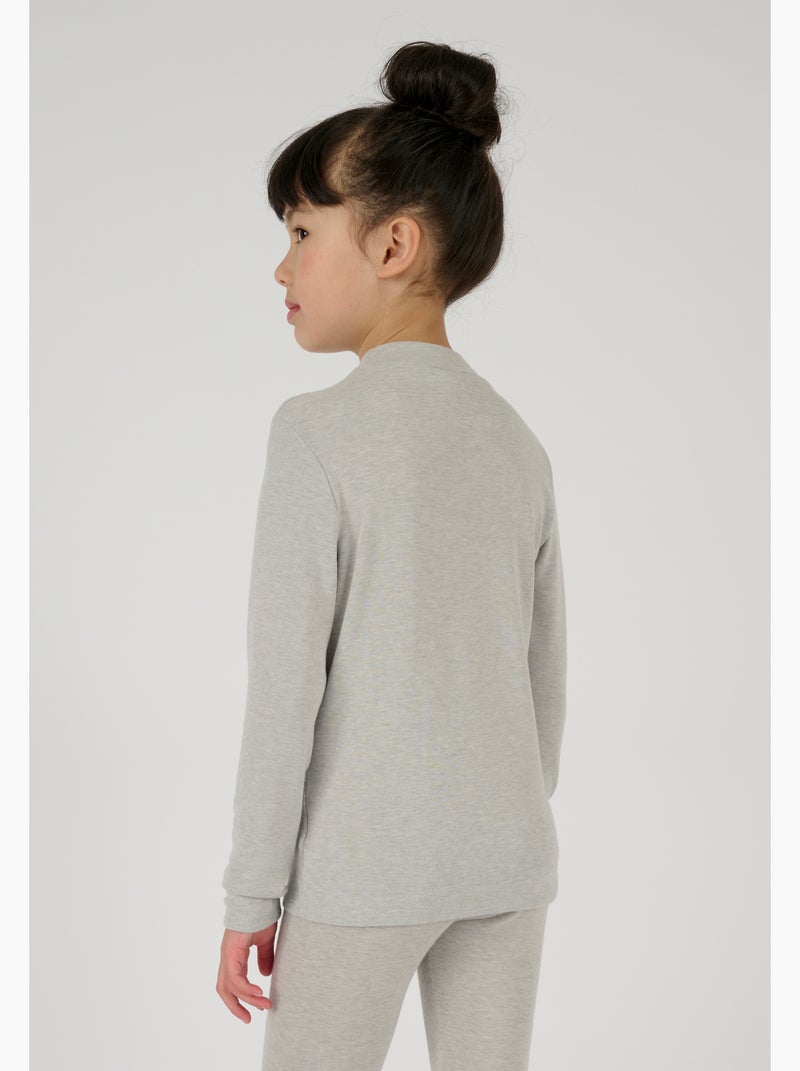 T-shirt Thermolactyl Sensitive, col montant thermique - Damart Gris chiné - Kiabi