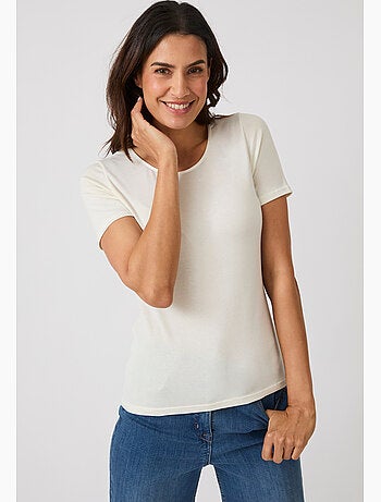 T-shirt thermolactyl sensitive manches courtes col rond - damart