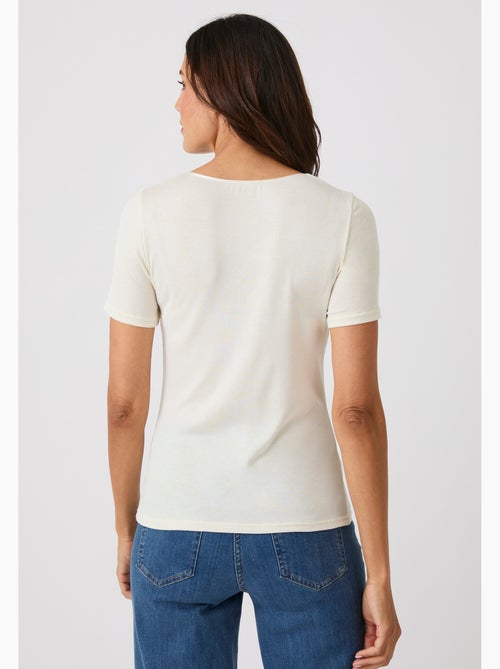 T-shirt thermolactyl sensitive manches courtes col rond - damart - Kiabi