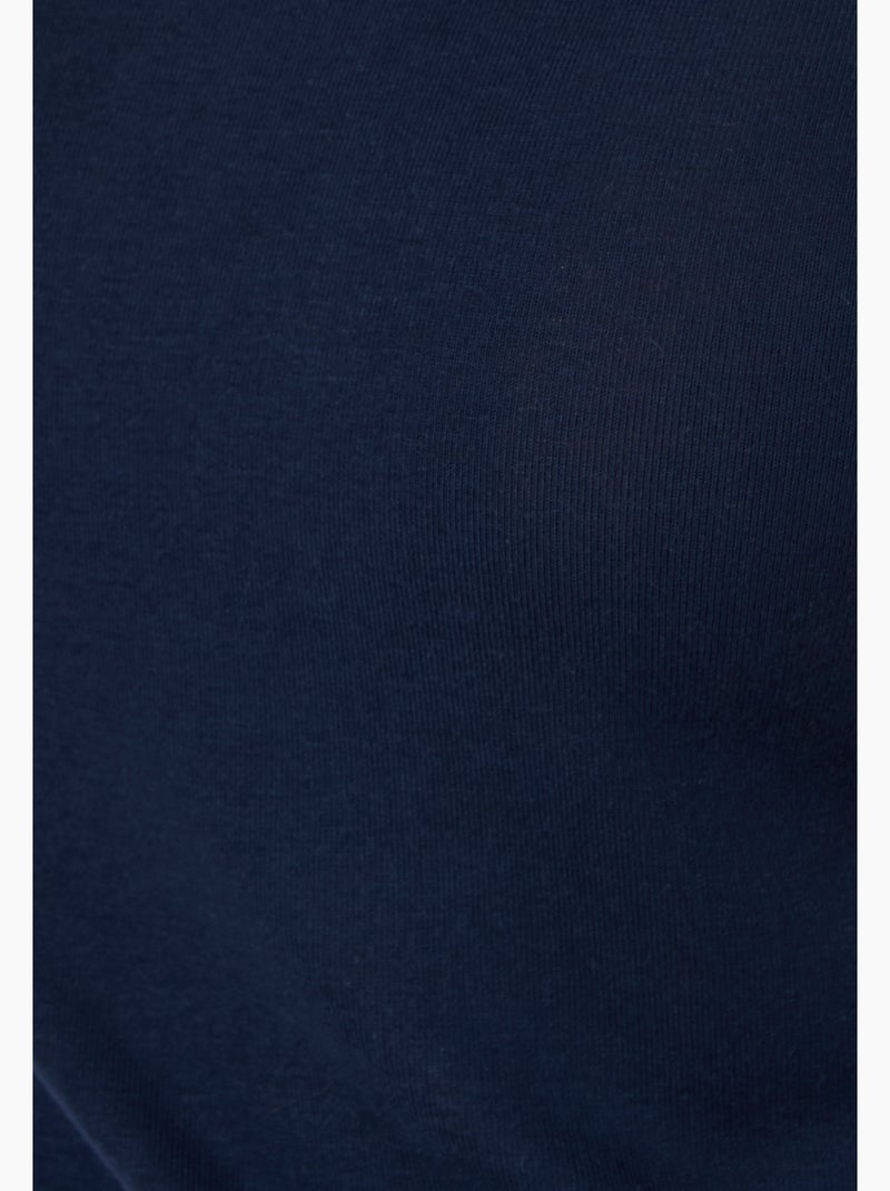 T-shirt Thermolactyl Sensitive manches courtes col rond - Damart Bleu - Kiabi
