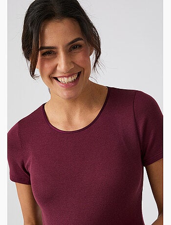 T-shirt thermolactyl sensitive manches courtes col rond - damart