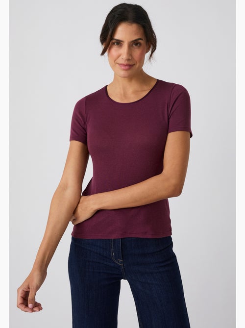T-shirt thermolactyl sensitive manches courtes col rond - damart - Kiabi
