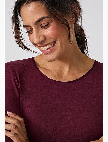 T-shirt thermolactyl sensitive manches longues col rond - damart