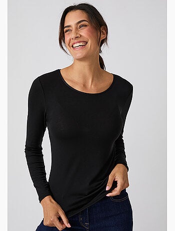 T-shirt thermolactyl sensitive manches longues col rond - damart
