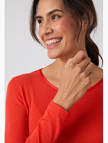 T-shirt thermolactyl sensitive manches longues col rond - damart