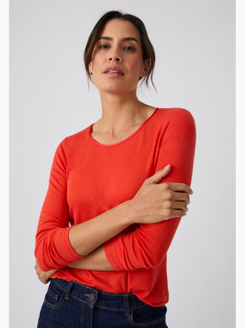 T-shirt Thermolactyl Sensitive manches longues col rond - Damart - Kiabi