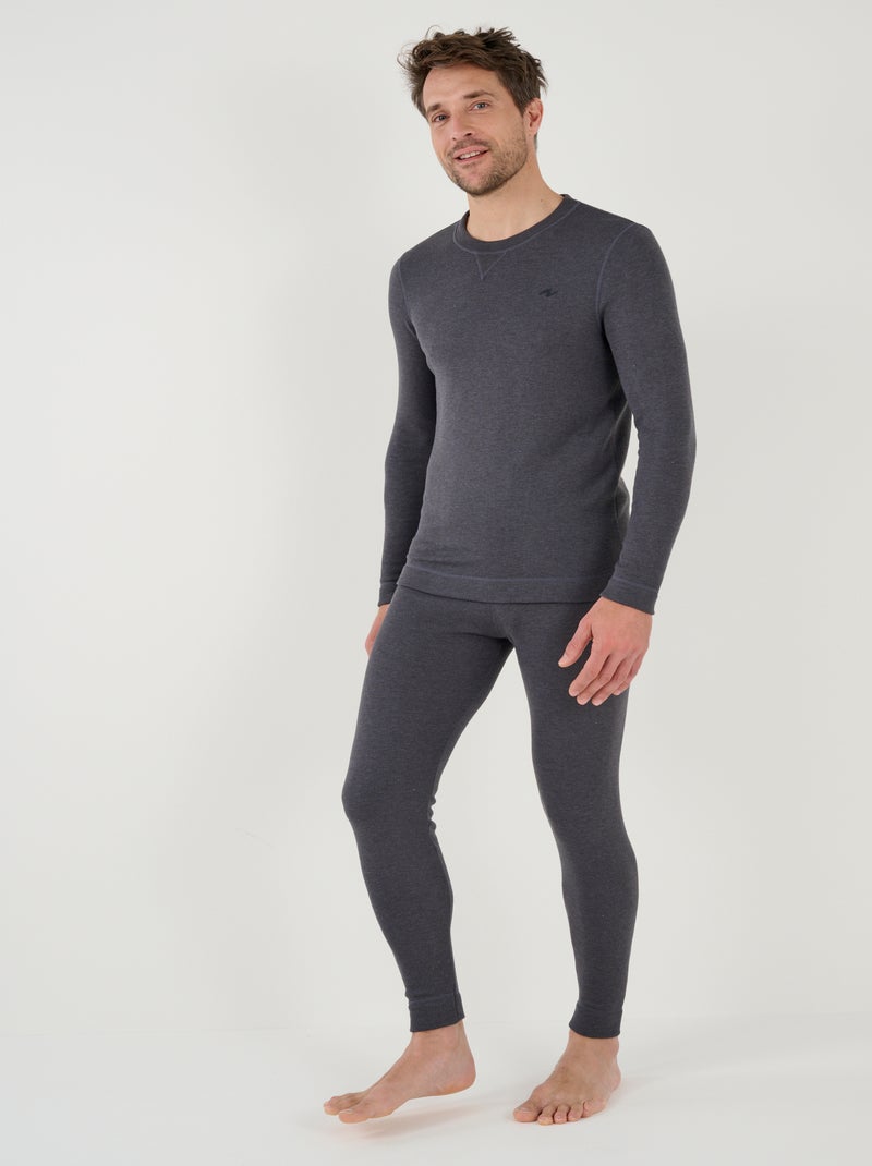T-shirt Thermolactyl Sensitive, molleton - Damart Gris - Kiabi