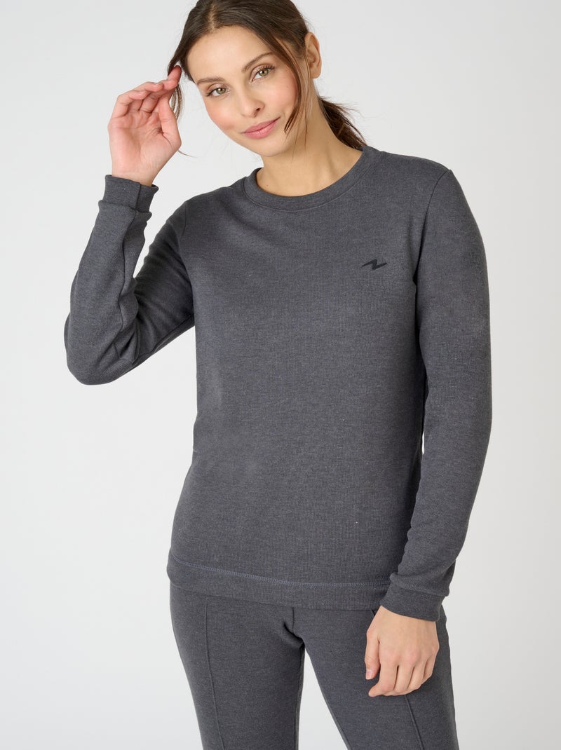 T-shirt Thermolactyl Sensitive, molleton thermique - Damart Gris - Kiabi