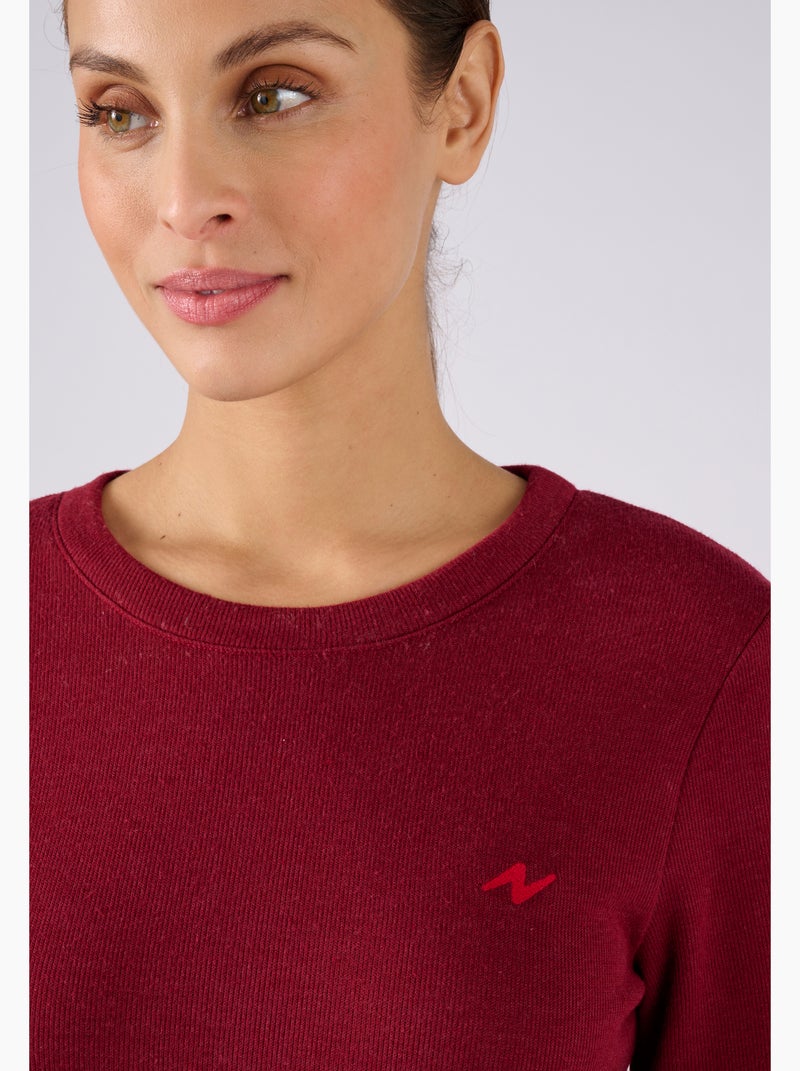 T-shirt Thermolactyl Sensitive, molleton thermique - Damart Marron - Kiabi