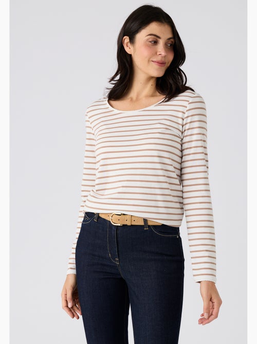 T-shirt Thermolactyl uni ou rayé - Damart - Kiabi