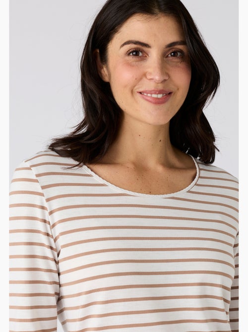 T-shirt Thermolactyl uni ou rayé - Damart - Kiabi