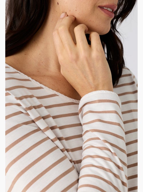 T-shirt Thermolactyl uni ou rayé - Damart - Kiabi