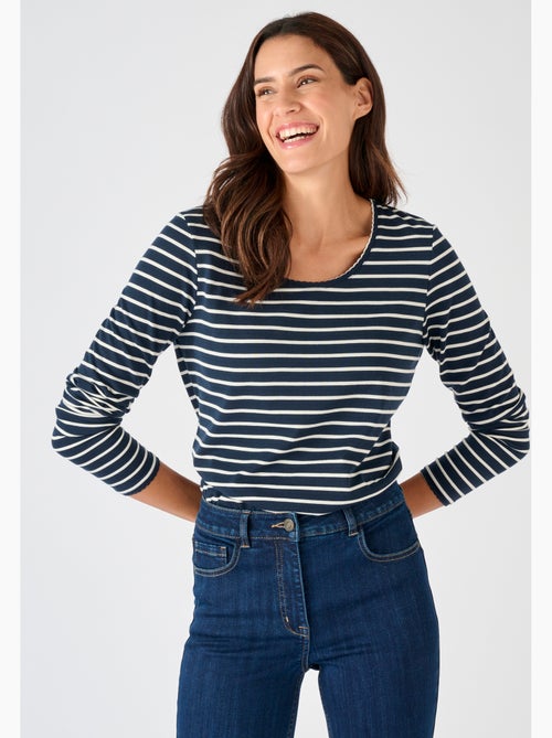 T-shirt Thermolactyl uni ou rayé - Damart - Kiabi