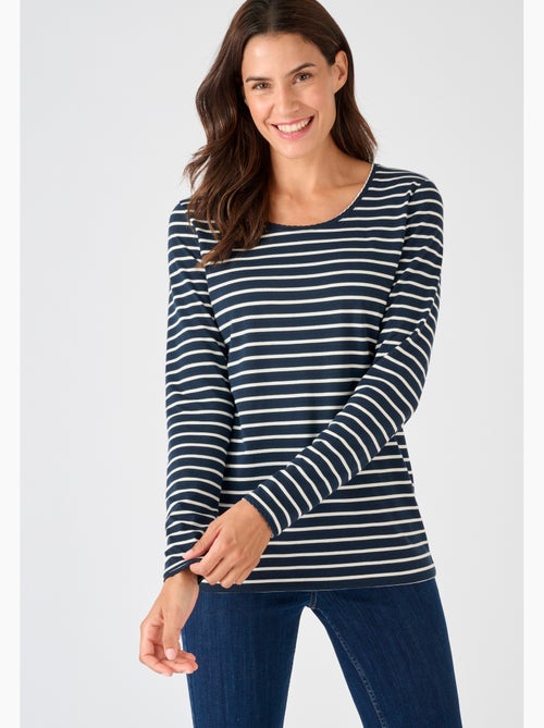 T-shirt Thermolactyl uni ou rayé - Damart - Kiabi