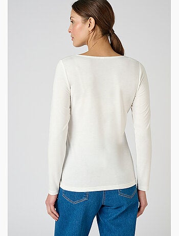 T-shirt Thermol'love dentelle - Damart