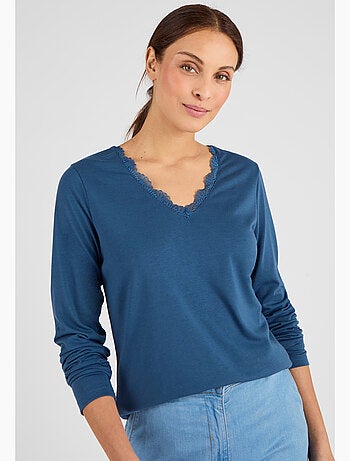 T-shirt Thermol'love dentelle - Damart