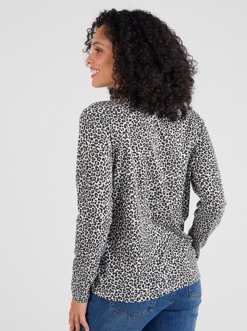 T-shirt Thermol'love dentelle - Damart - Kiabi