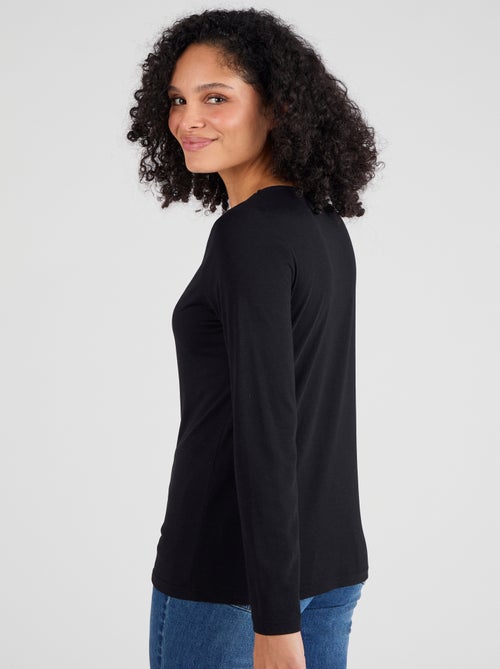 T-shirt Thermol'love dentelle - Damart - Kiabi