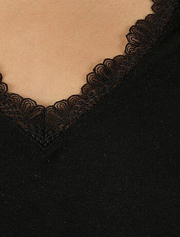 T-shirt Thermol'love dentelle - Damart